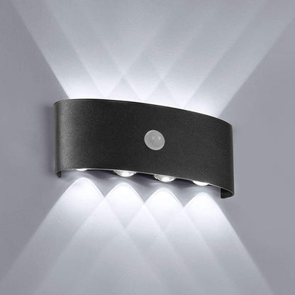 Outdoor LED Wall Lamp Modern with Motion Sensor and Up Down Light Effect