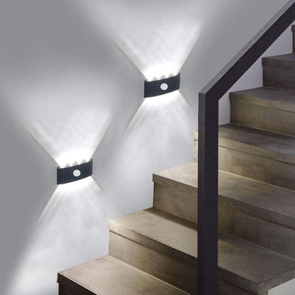 Outdoor LED Wall Lamp Modern with Motion Sensor and Up Down Light Effect