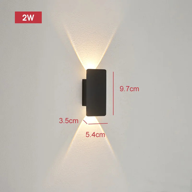 Outdoor LED Wall Light Modern Up Down Sconce for Facade and Patio