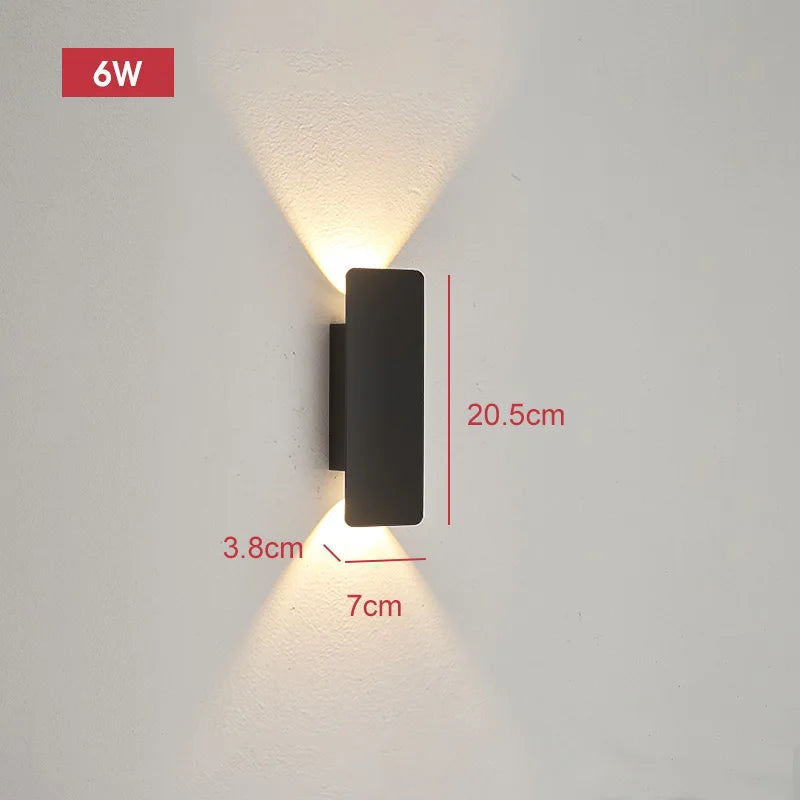 Outdoor LED Wall Light Modern Up Down Sconce for Facade and Patio