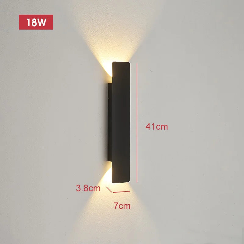 Outdoor LED Wall Light Modern Up Down Sconce for Facade and Patio
