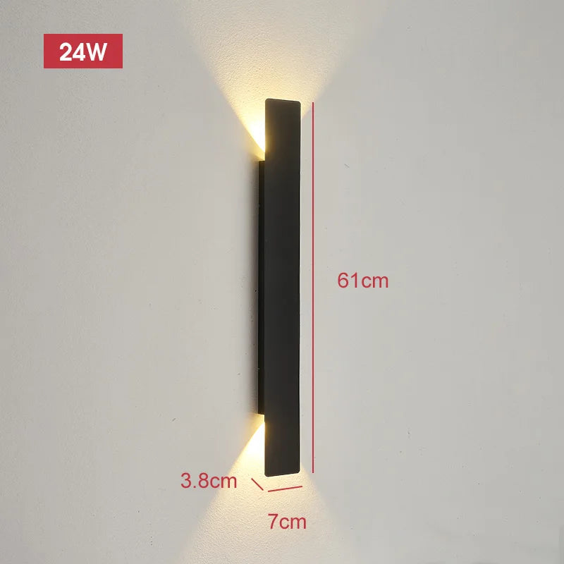 Outdoor LED Wall Light Modern Up Down Sconce for Facade and Patio