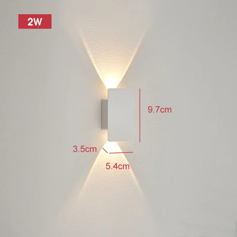 Outdoor LED Wall Light Modern Up Down Sconce for Facade and Patio