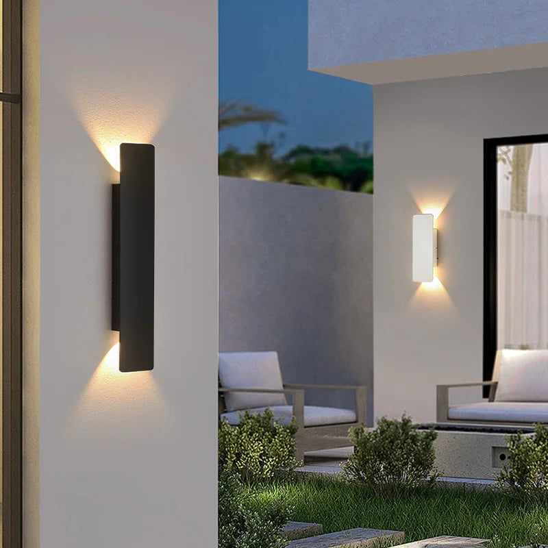 Outdoor LED Wall Light Modern Up Down Sconce for Facade and Patio