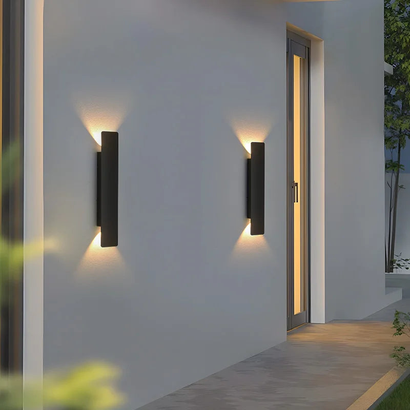 Outdoor LED Wall Light Modern Up Down Sconce for Facade and Patio