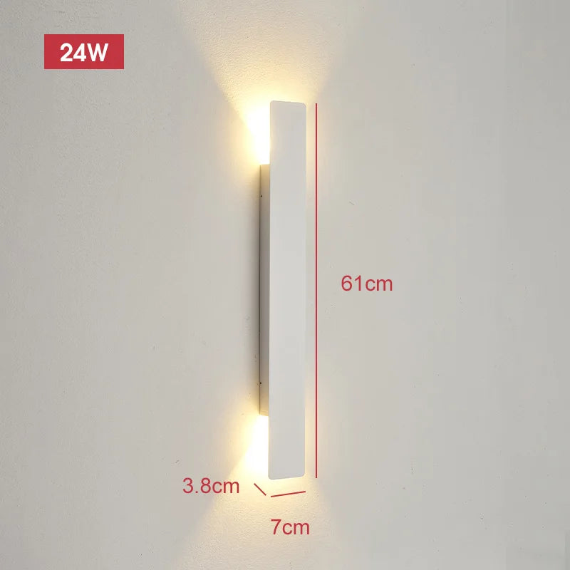 Outdoor LED Wall Light Modern Up Down Sconce for Facade and Patio