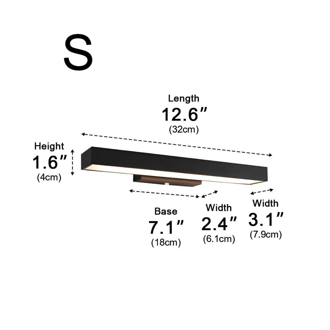 Outdoor LED Wall Light Modern with Motion Sensor and Rectangular Design