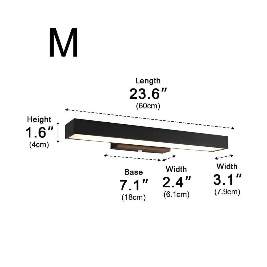Outdoor LED Wall Light Modern with Motion Sensor and Rectangular Design