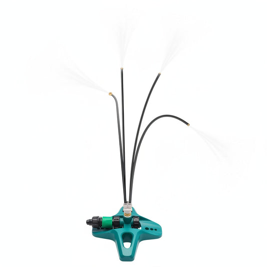 Outdoor Misting Sprinkler with Flexible Nozzles and Stable Base for Garden and Patio