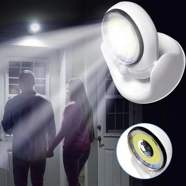 Outdoor Motion Sensor Light Wireless COB LED Spotlight with Magnetic Base