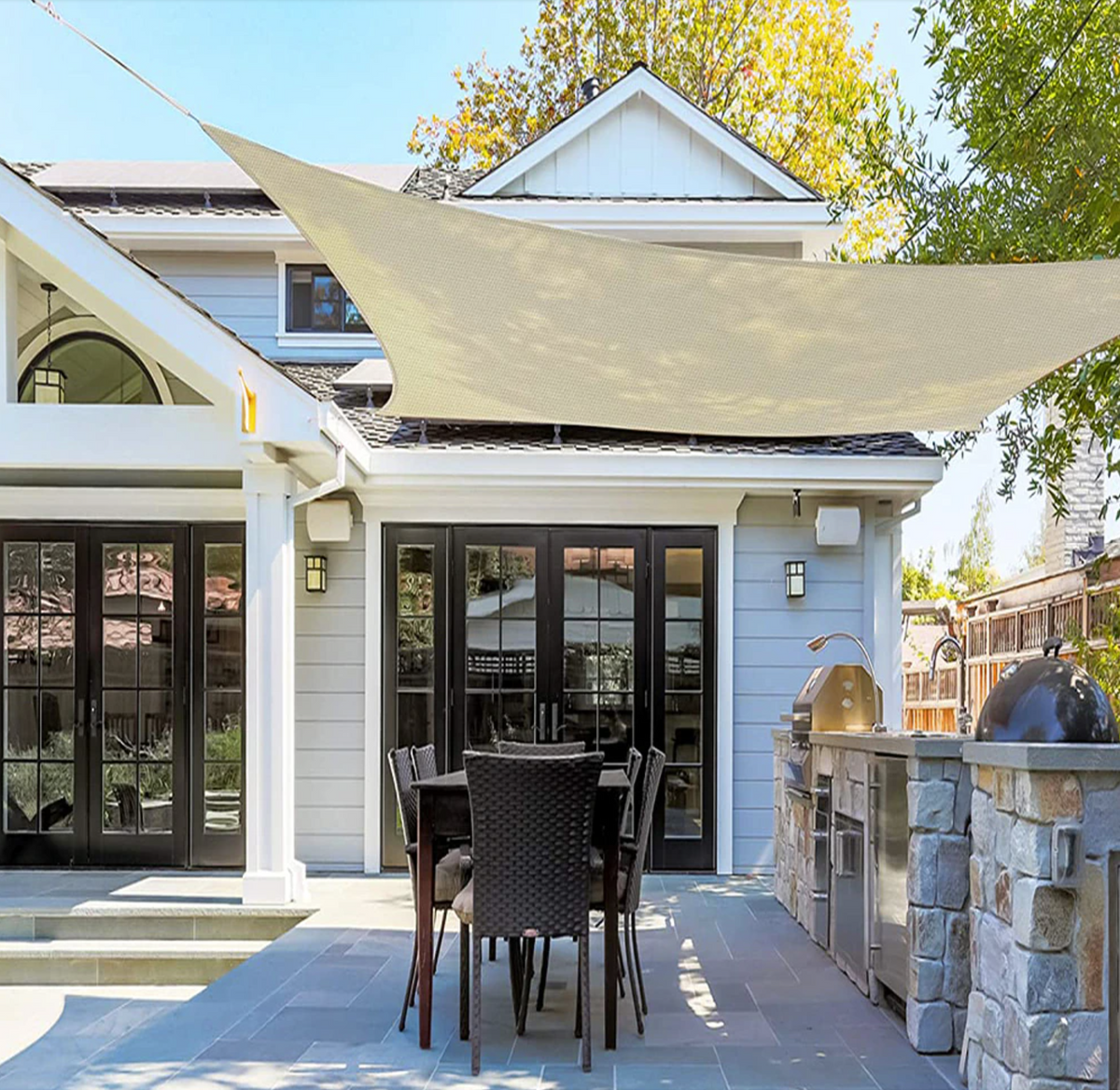 Outdoor Shade Sail Canopy for Patio and Garden