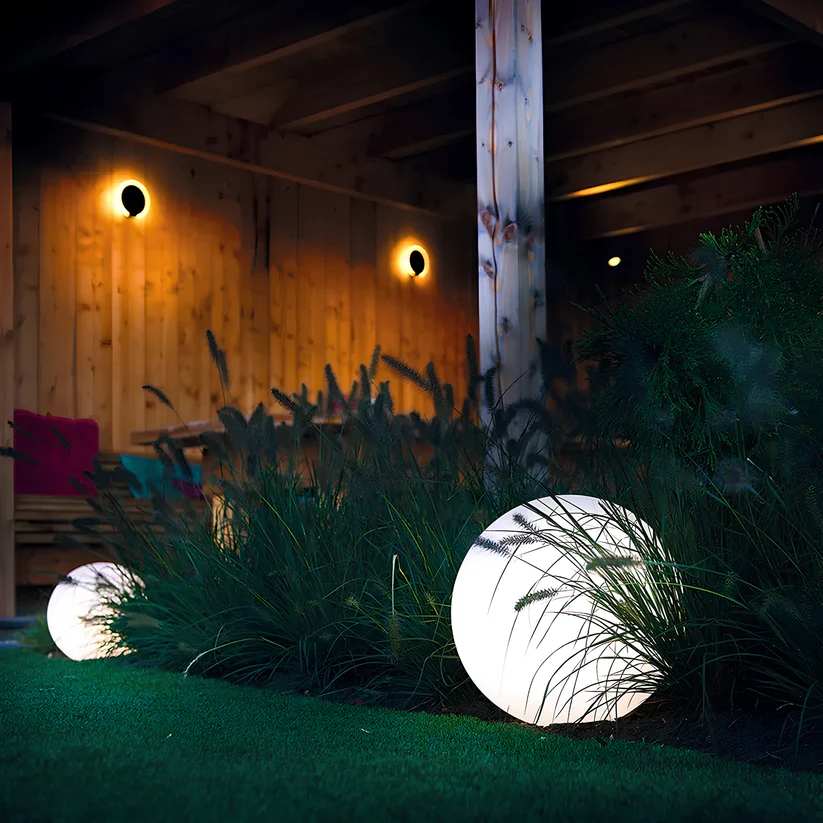 Outdoor Solar Globe Light for Garden, Patio and Pathway with Warm Glow