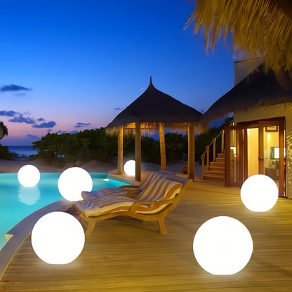 Outdoor Solar Globe Light for Garden, Patio and Pathway with Warm Glow