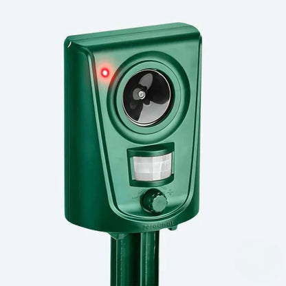 Outdoor Ultrasonic Cat Repeller with Ground Stake and Wall Mounting