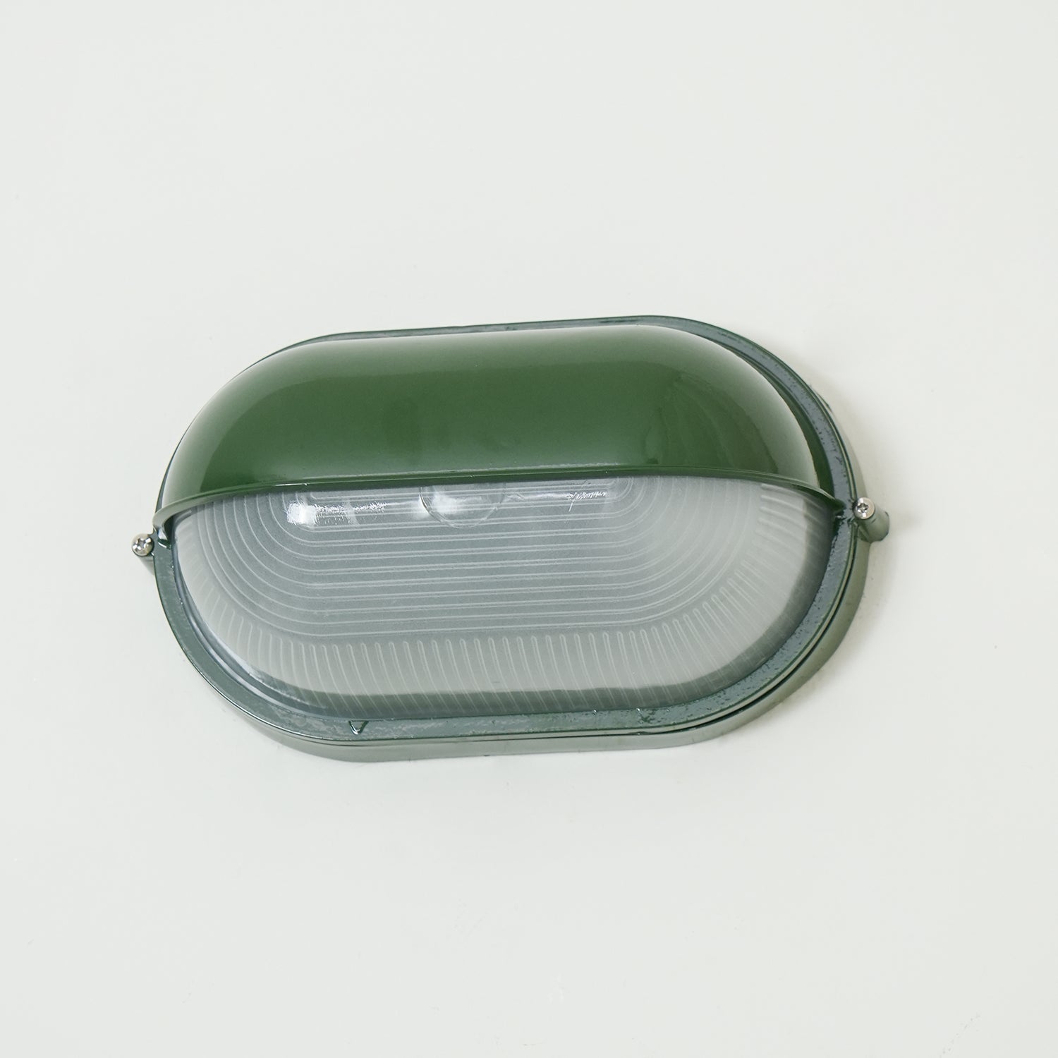 Outdoor Wall Lamp Industrial Retro with Oval Frosted Glass Cover