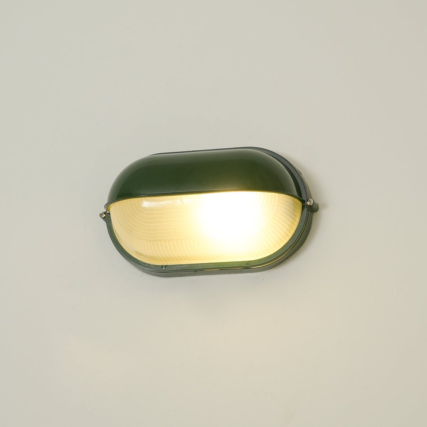 Outdoor Wall Lamp Industrial Retro with Oval Frosted Glass Cover