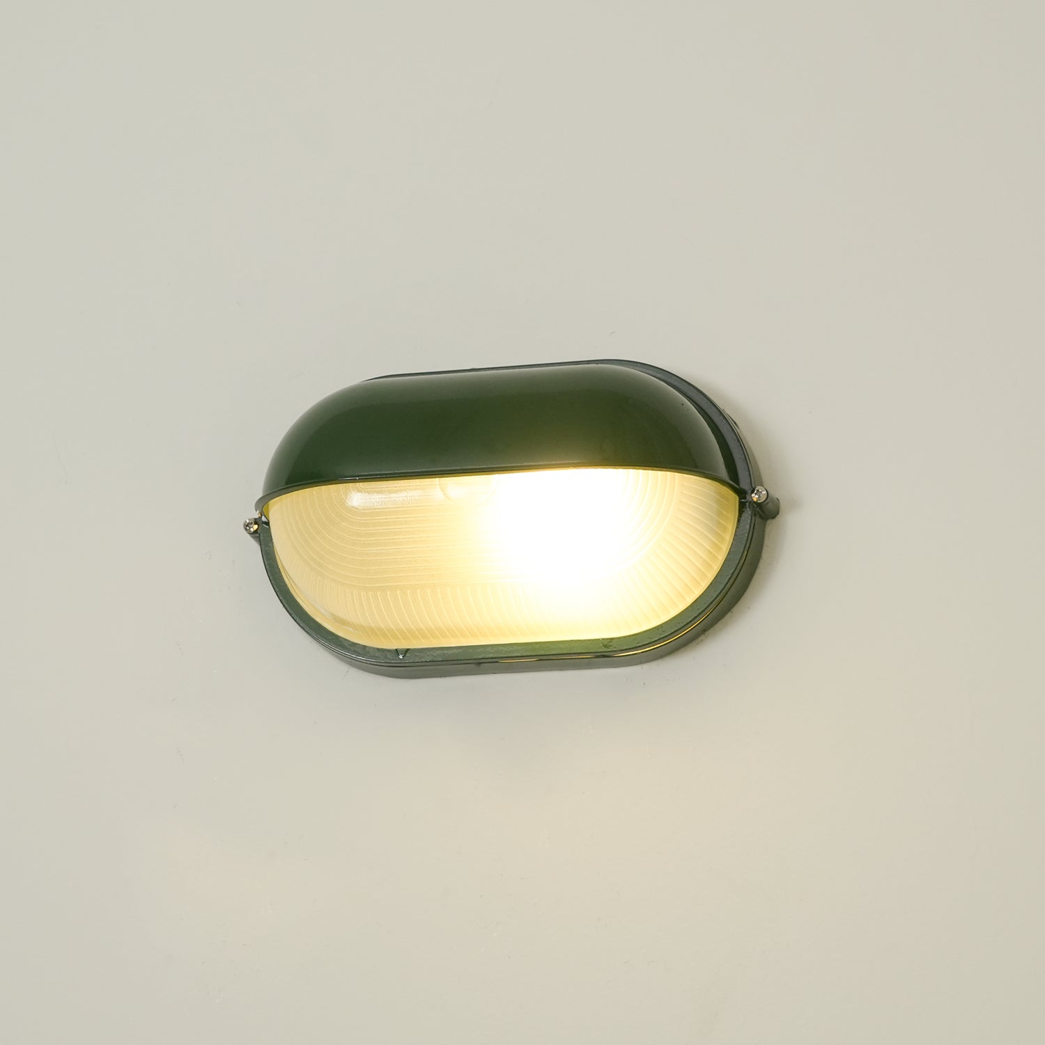 Outdoor Wall Lamp Industrial Retro with Oval Frosted Glass Cover