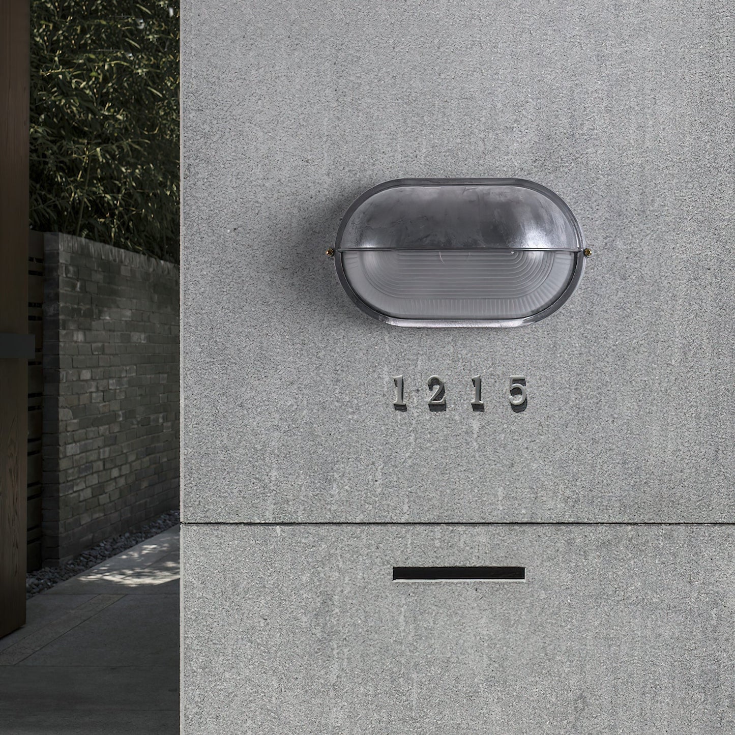 Outdoor Wall Lamp Industrial Retro with Oval Frosted Glass Cover