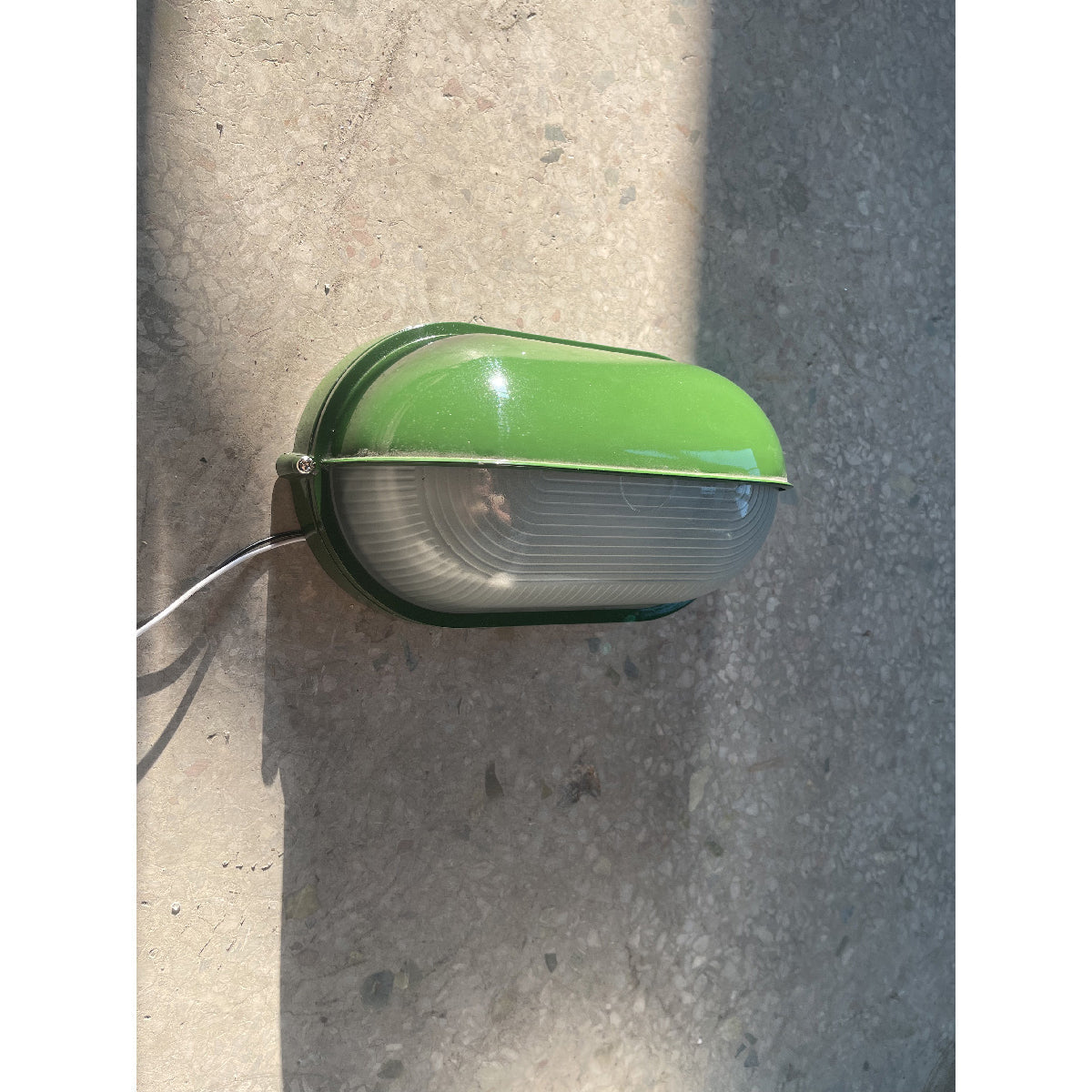 Outdoor Wall Lamp Industrial Retro with Oval Frosted Glass Cover