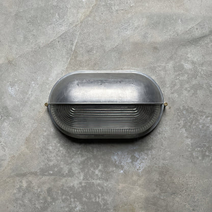 Outdoor Wall Lamp Industrial Retro with Oval Frosted Glass Cover