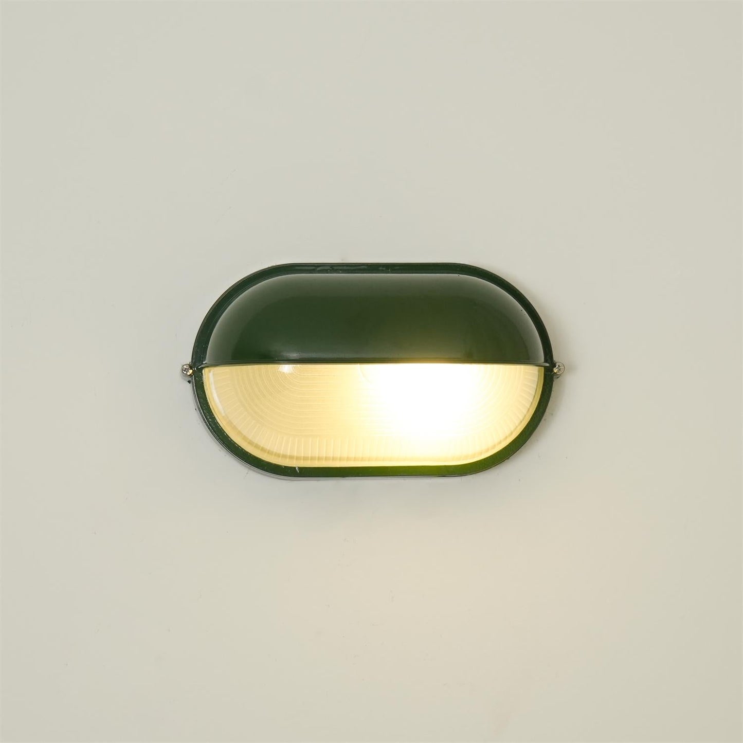 Outdoor Wall Lamp Industrial Retro with Oval Frosted Glass Cover
