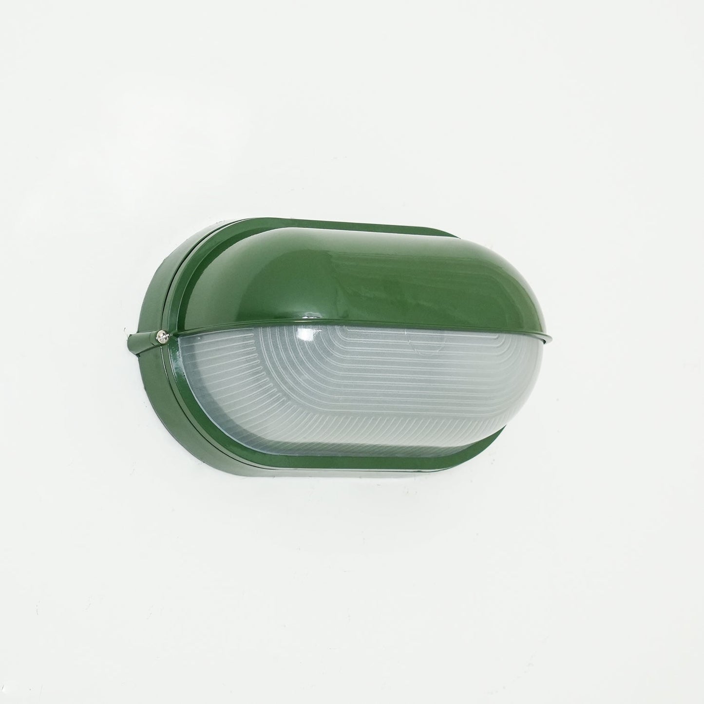 Outdoor Wall Lamp Industrial Retro with Oval Frosted Glass Cover