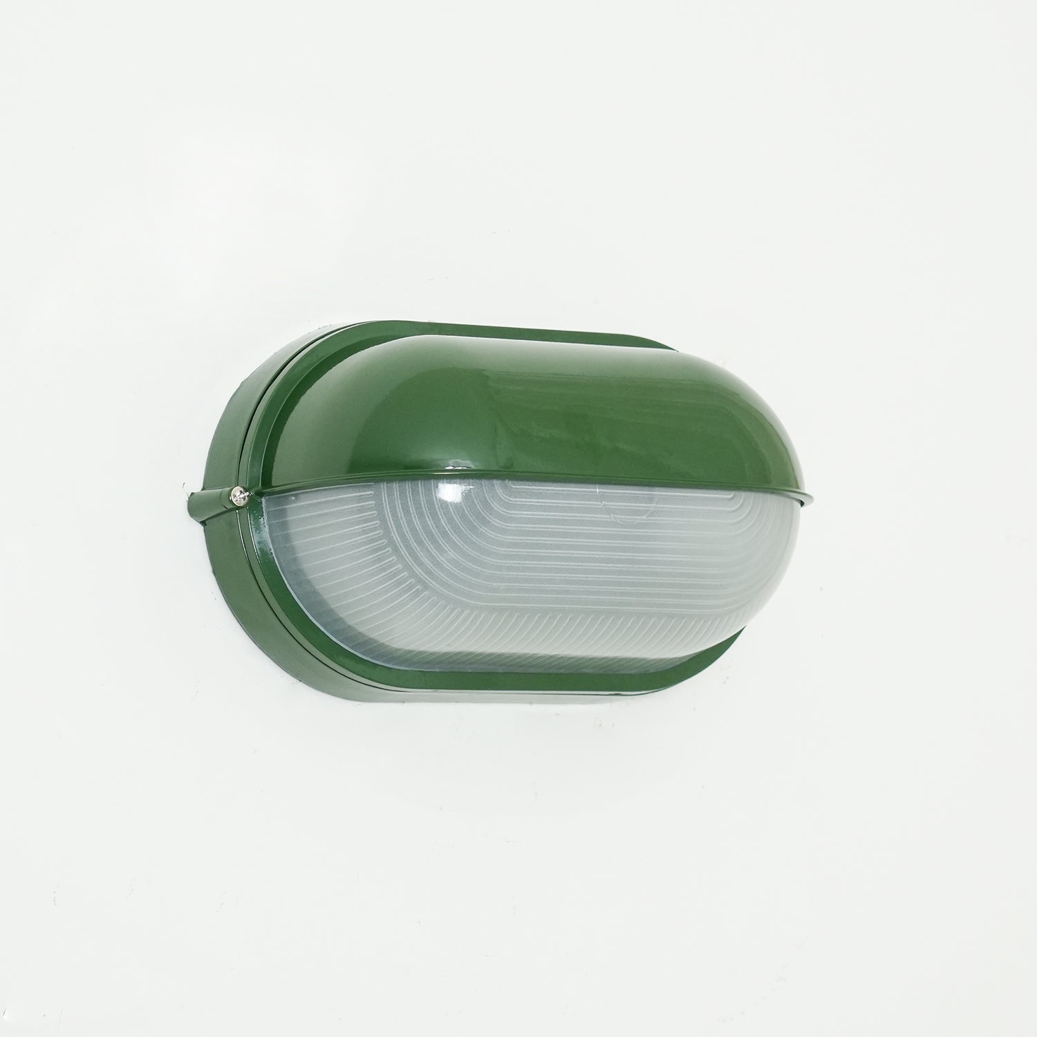 Outdoor Wall Lamp Industrial Retro with Oval Frosted Glass Cover