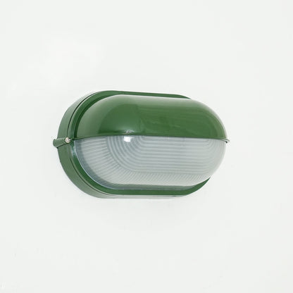 Outdoor Wall Lamp Industrial Retro with Oval Frosted Glass Cover