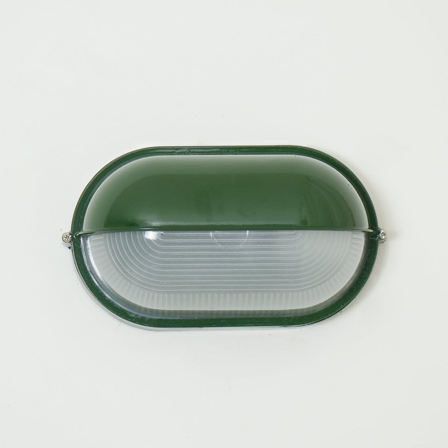 Outdoor Wall Lamp Industrial Retro with Oval Frosted Glass Cover