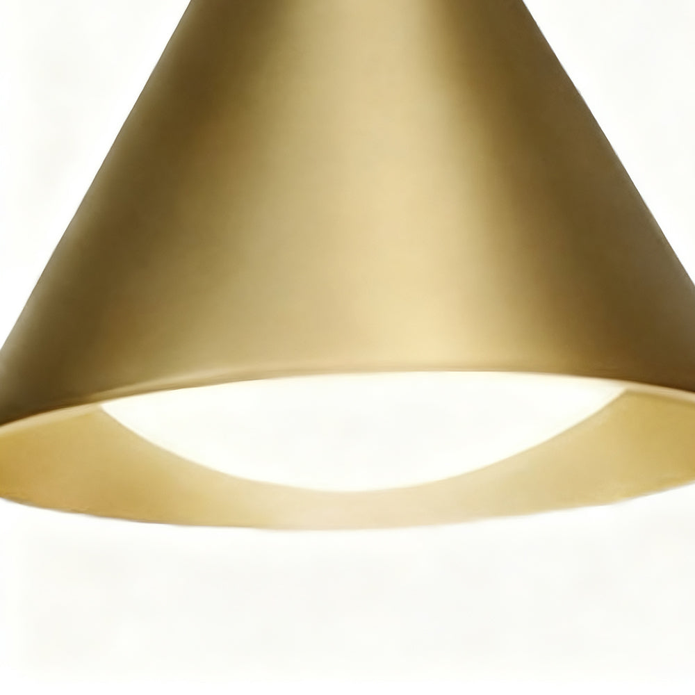 Outdoor Wall Lamp Minimalist Cone Shade with Curved Arm