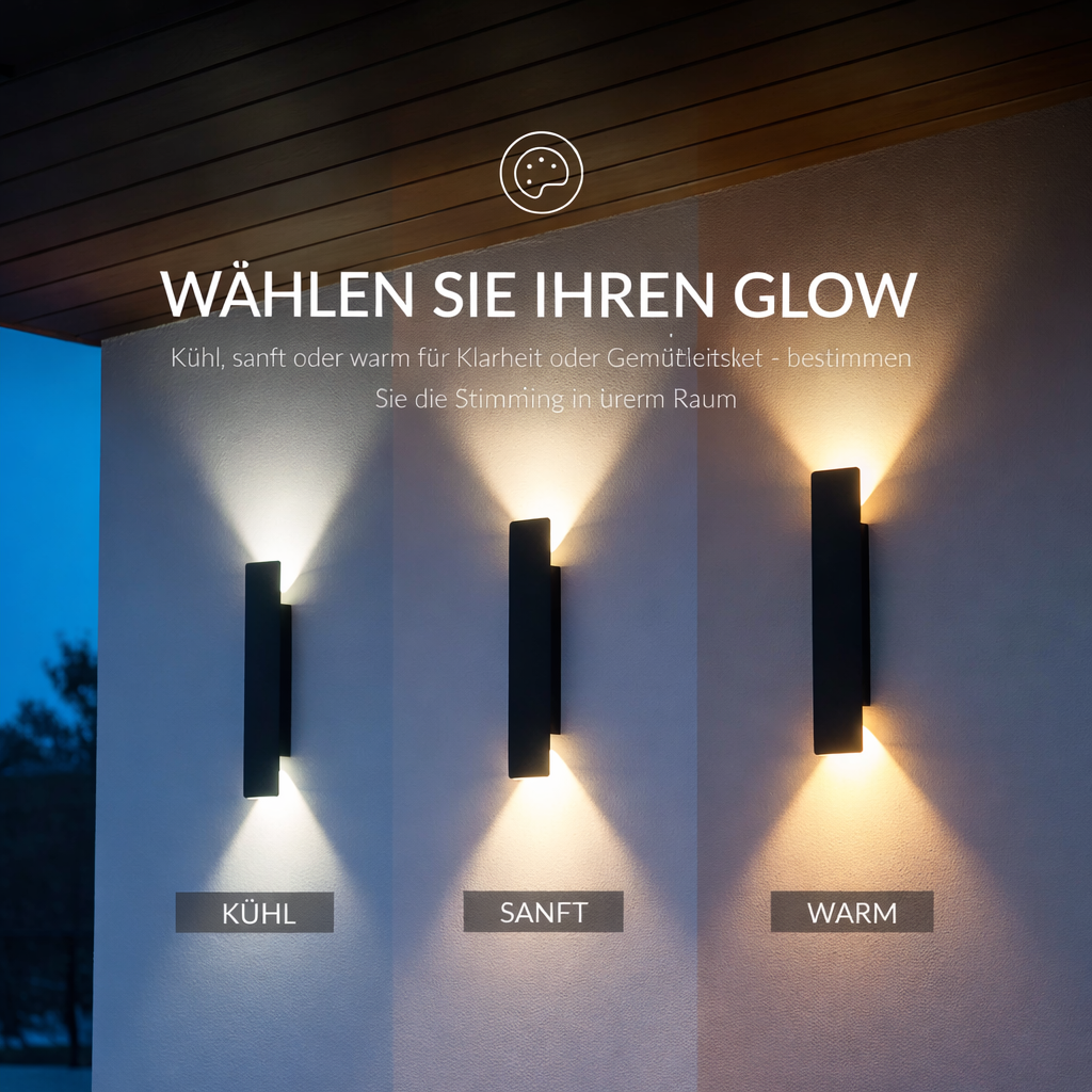 Outdoor Wall Lamp Modern LED Up Down Light with IP65 Rating