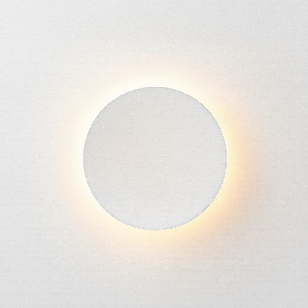 Outdoor Wall Lamp Modern LED with Halo Effect, Round and Square, Motion Sensor Option