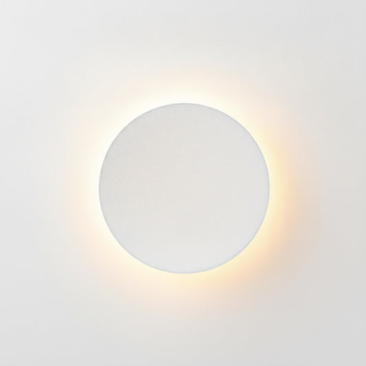 Outdoor Wall Lamp Modern LED with Halo Effect, Round and Square, Motion Sensor Option