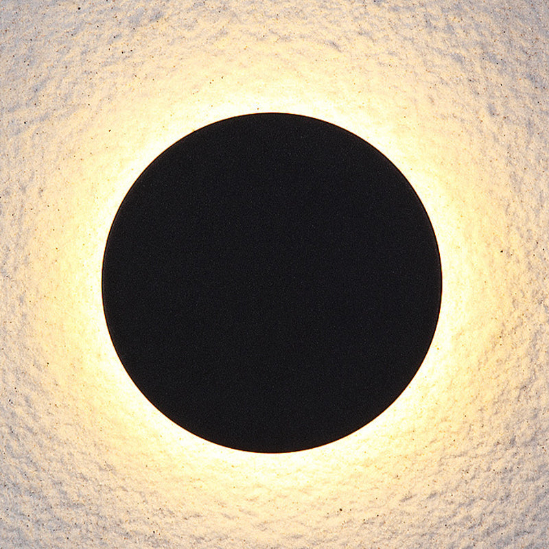 Outdoor Wall Lamp Modern LED with Halo Effect, Round and Square, Motion Sensor Option