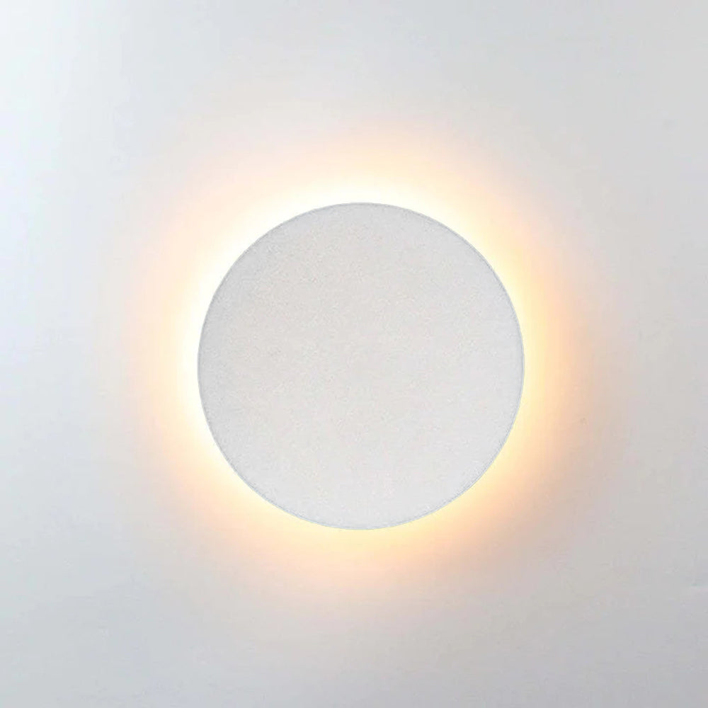 Outdoor Wall Lamp Modern LED with Halo Effect, Round and Square, Motion Sensor Option