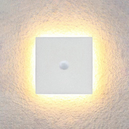 Outdoor Wall Lamp Modern LED with Halo Effect, Round and Square, Motion Sensor Option