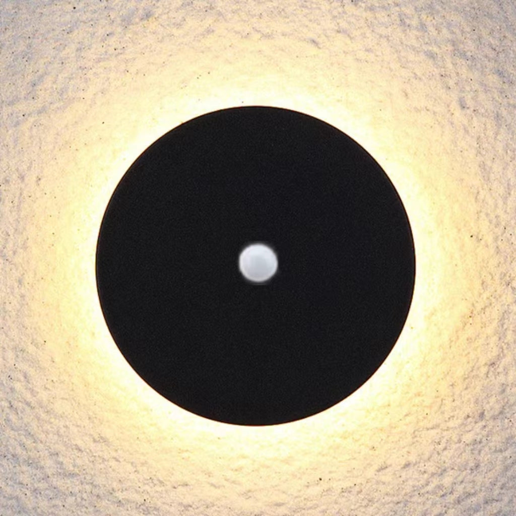 Outdoor Wall Lamp Modern LED with Halo Effect, Round and Square, Motion Sensor Option
