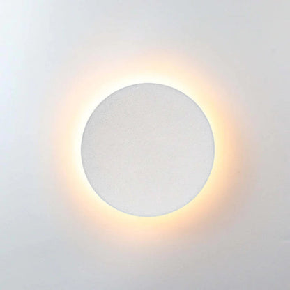 Outdoor Wall Lamp Modern LED with Halo Effect, Round and Square, Motion Sensor Option