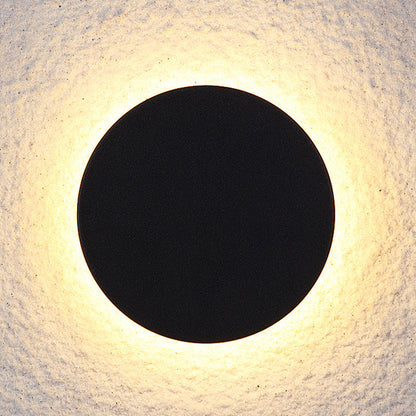 Outdoor Wall Lamp Modern LED with Halo Effect, Round and Square, Motion Sensor Option