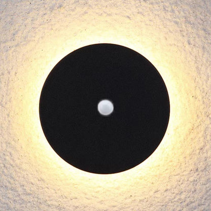 Outdoor Wall Lamp Modern LED with Halo Effect, Round and Square, Motion Sensor Option