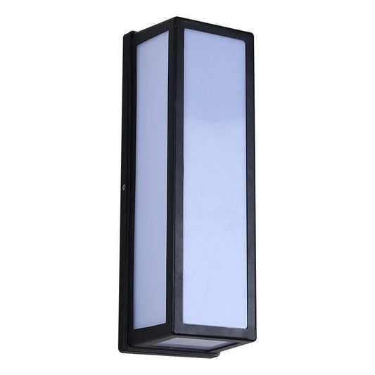 Outdoor Wall Lamp Modern Minimalist with Rectangular Acrylic Shade for Indoor and Outdoor Use