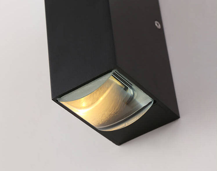 Outdoor Wall Lamp Modern Up Down Light with Beam Effect for Patio and Facade