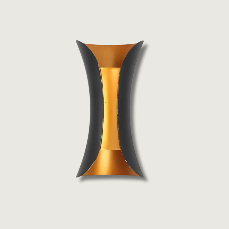 Outdoor Wall Lamp Modern Up Down Light with Hourglass Shape for Indoor and Outdoor Use