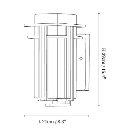Outdoor Wall Lamp Modern with Frosted Glass Shade and Metal Frame