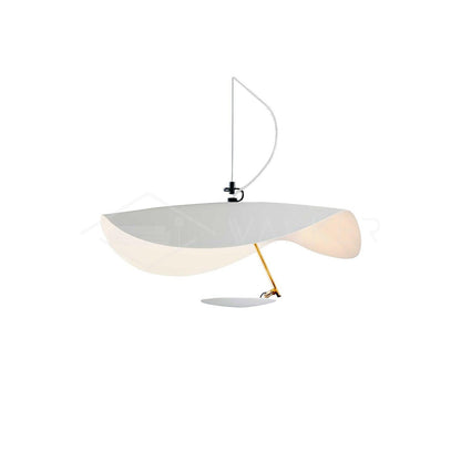Pendant Lamp Art Deco with Curved Wave Shade and Integrated LED ##POS:107##