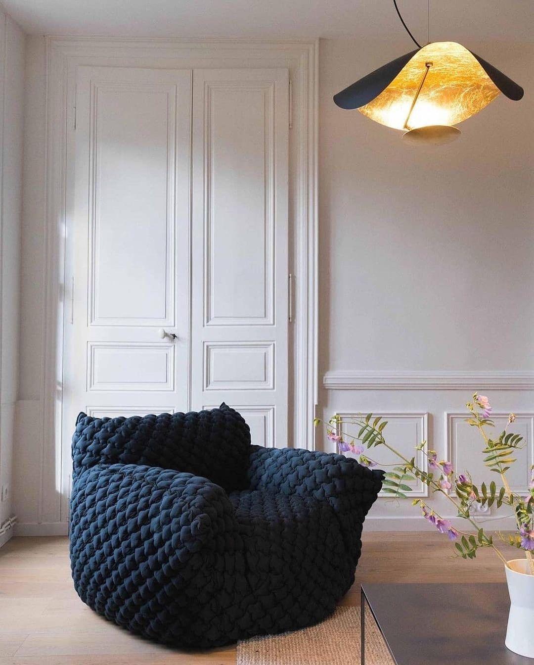 Pendant Lamp Art Deco with Curved Wave Shade and Integrated LED ##POS:145##