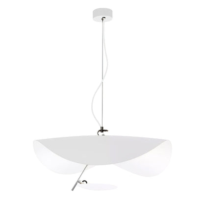 Pendant Lamp Art Deco with Curved Wave Shade and Integrated LED