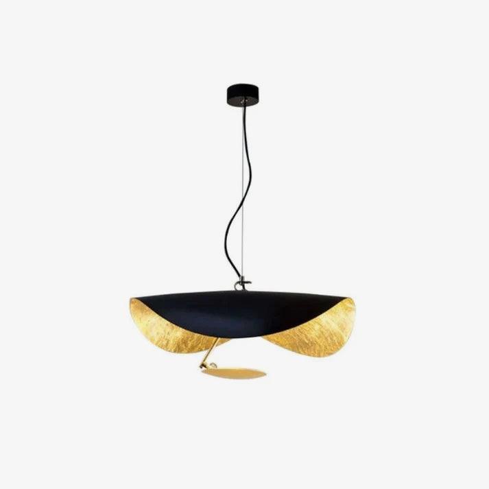 Pendant Lamp Art Deco with Curved Wave Shade and Integrated LED ##POS:99##