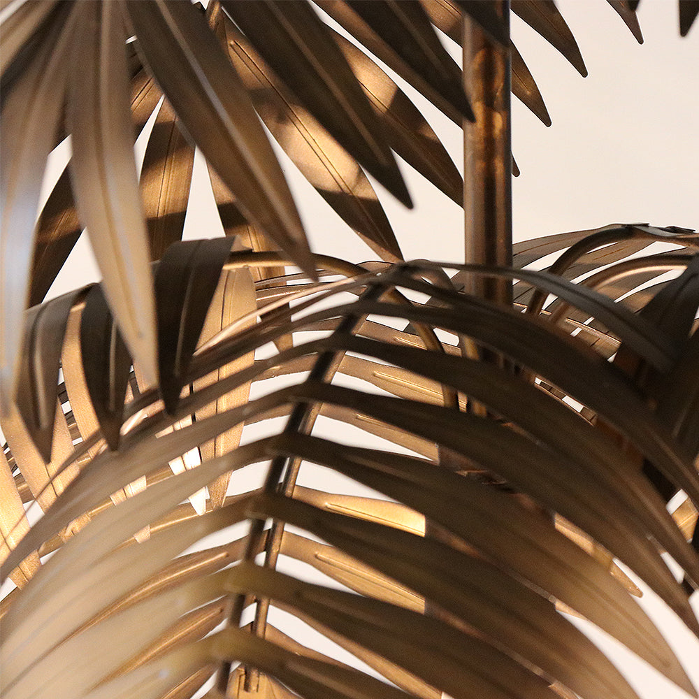 Pendant Lamp Bohemian Palm Leaf Design with Adjustable Cable and E27 Fitting