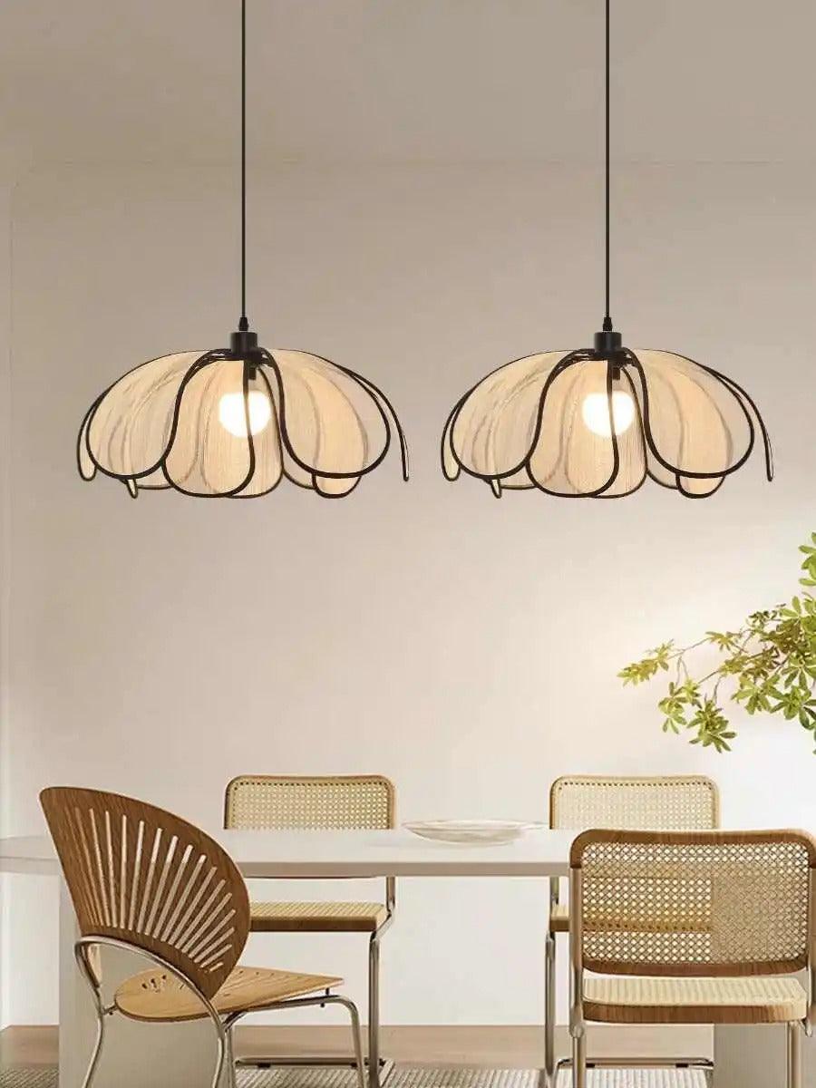 Pendant Lamp Bohemian with Flower Petal Shade in Three Sizes